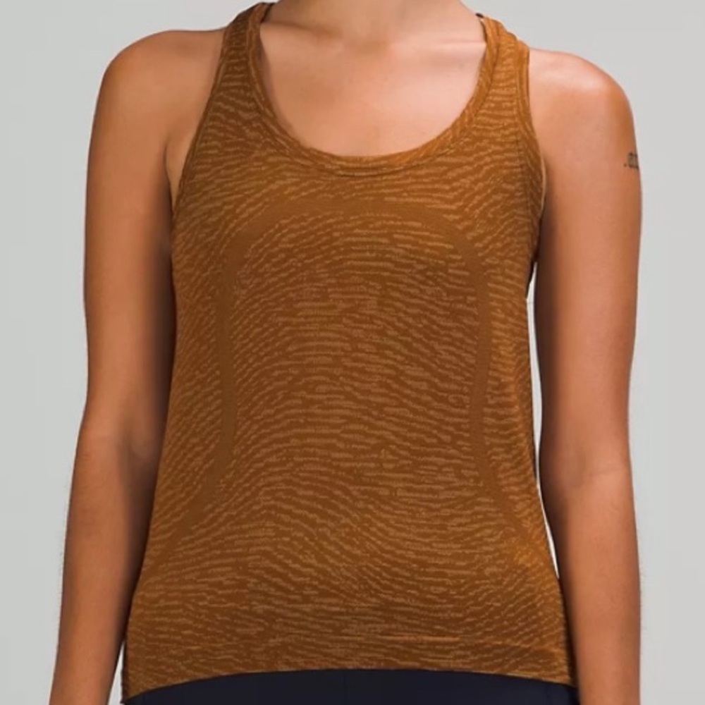 Lululemon Swiftly Tech RB Tank 2.0 *Race. Size 6. NWT. Water Surface Brown/BBEG.
